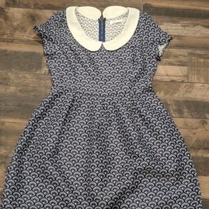 Blue and white Modcloth dress by Sunny Girl